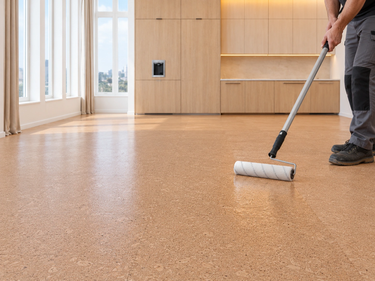 RigoStep (Royl) Step 1K CORK Transparent 4 Litre (Polyurethane)