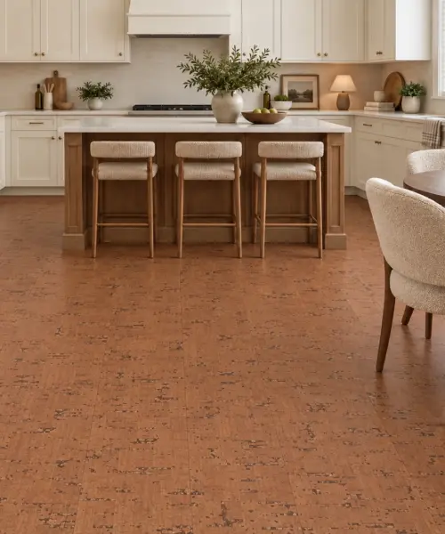 Timber Birch floor application in a furnished room, based on the original product reference