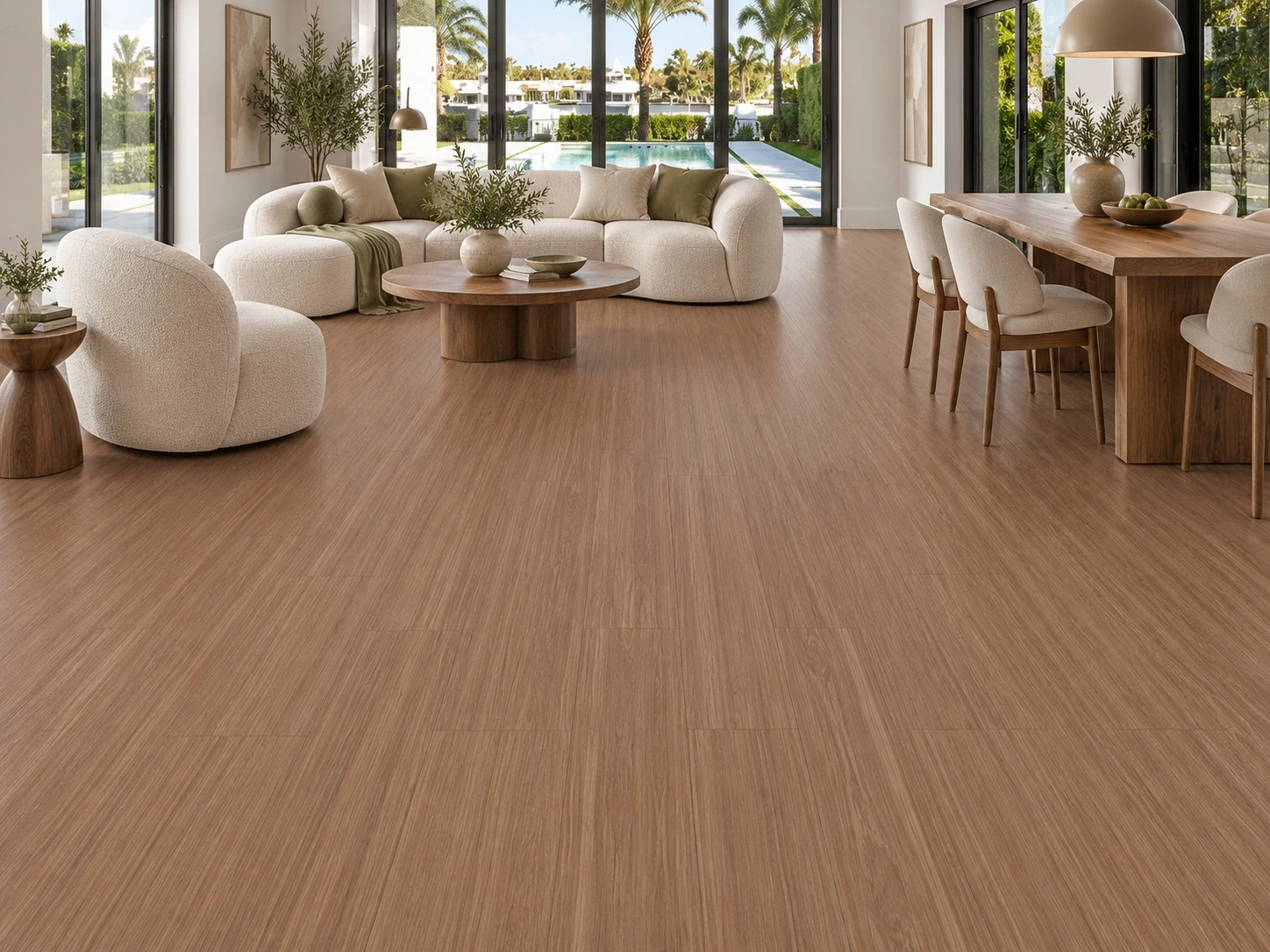 American Red Oak — Swiss design cork (flooring) — room illustration