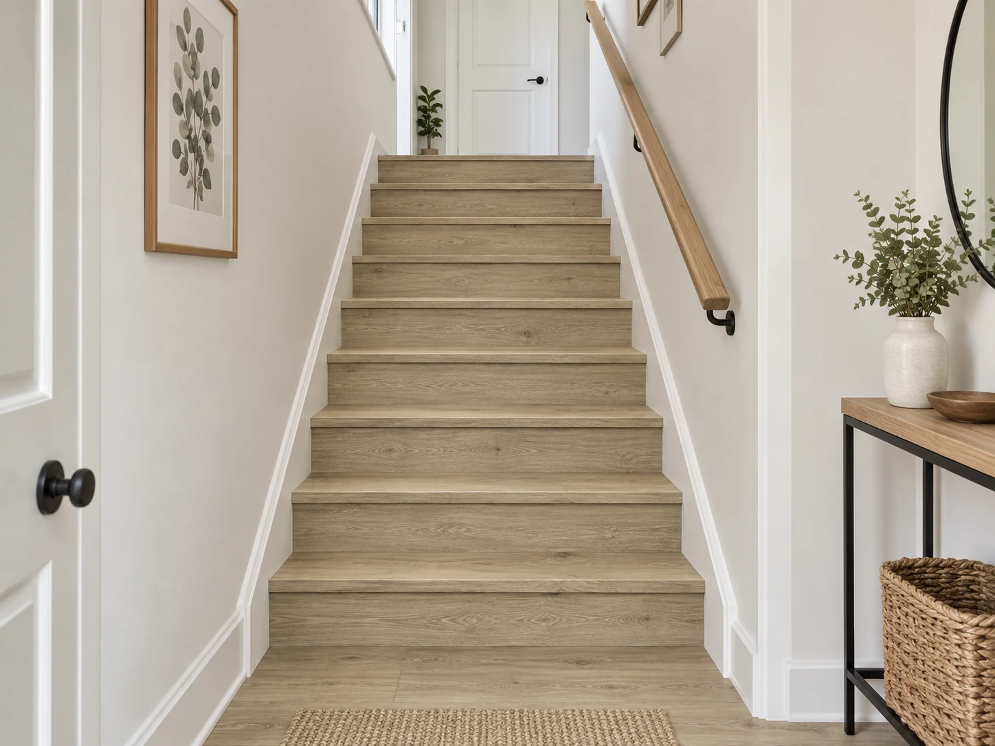 Cork stair nosings — Colour-matched stair-edge pieces · special order — room illustration