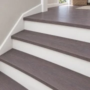 Ashen Chestnut stair nosing — installed view