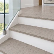 Gray Bamboo stair nosing — installed view