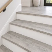 Light Grey Oak stair nosing — installed view