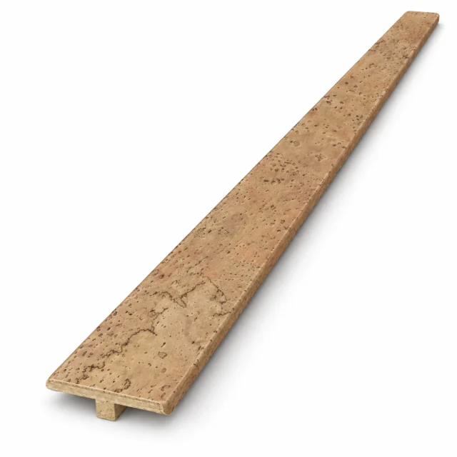 Salami – 1/2 Inch (12mm) – Cork Floating T-Molding (900mm Long) (TSal12) (Special Order) - Transition flooring detail ...