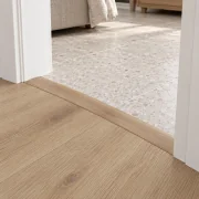 Long Beach T-molding transition — installed view