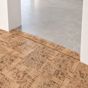 Parcork T-molding transition — installed view