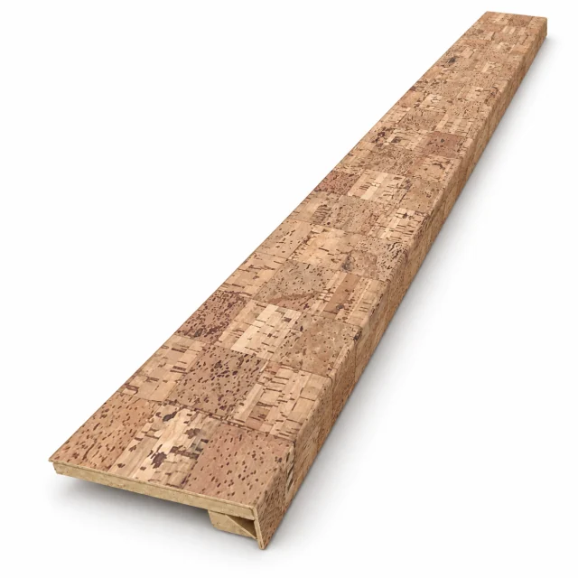 Quadro – 7/16 Inch (11mm) – Swiss Real Cork Floating Stair Nosing (900mm Long) (NQua11) (Special Order) - Stair Nosing...