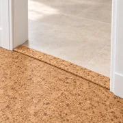 Salami T-molding transition — installed view