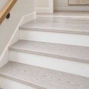 Snow Cap stair nosing — installed view