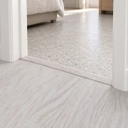 Snow Cap T-molding transition — installed view