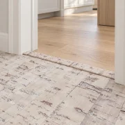 Stratum T-molding transition — installed view