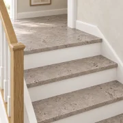 Umber Grey stair nosing — installed view