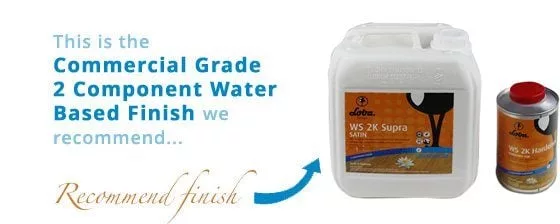 Commercial Grade 2 Component Water Based Finish loba at