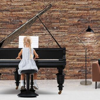 Textured cork wall tiles for acoustic feature walls