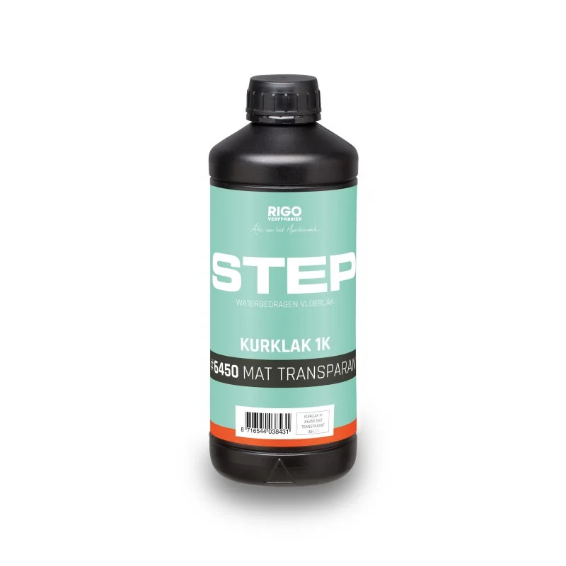 RigoStep (Royl) Step 1K CORK Transparent Litre Top Layer water-based Polyurethane (RigoL) RigoStep (Royl) Step 1K CORK Transparent Litre (Polyurethane)
