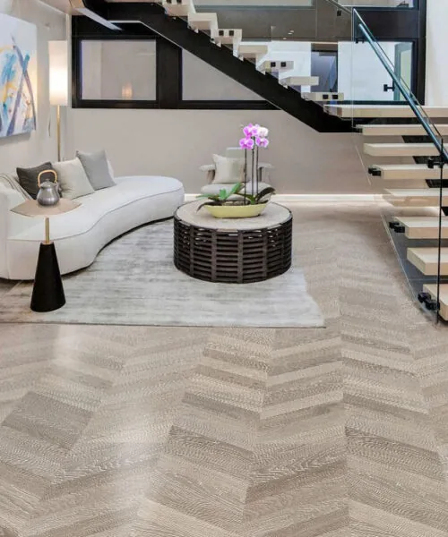 Aurora Chevron - 7/16″ (11mm) - Swiss Design Cork Floating (FAuro11) Aurora Chevron – 11mm (7/16″) (Swiss Design)