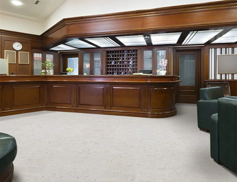 Best Basement Flooring - Floating Cork Floor ceramic marble cork flooring interior of a hotel lobby with reception desk