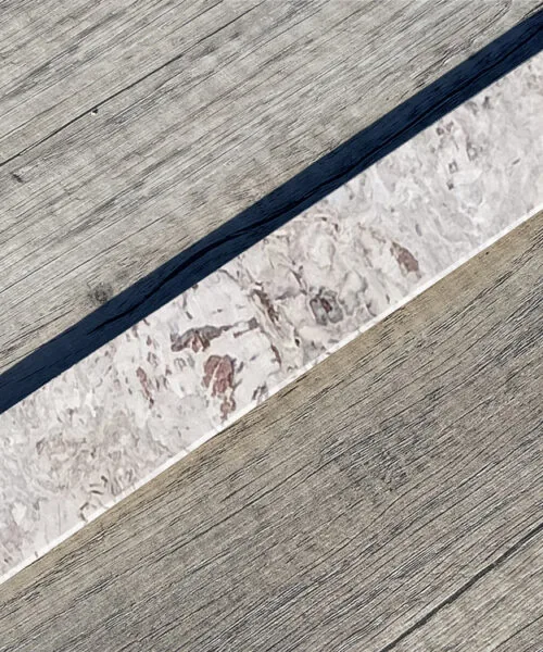 Salami – 1/2 Inch (12mm) – Cork Floating T-Molding (900mm Long) (TSal12) (Special Order) - Transition flooring detail ...