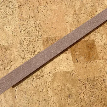 Cocoa swiss custom manufactured leather stair nosing.