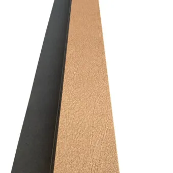 Cocoa swiss leather flooring nosing.
