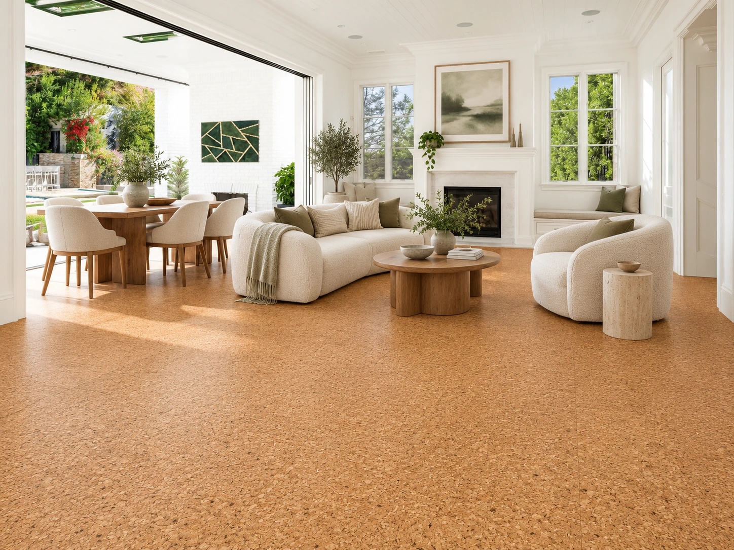 Golden Beach — 8mm glue-down cork tile (floor & wall)