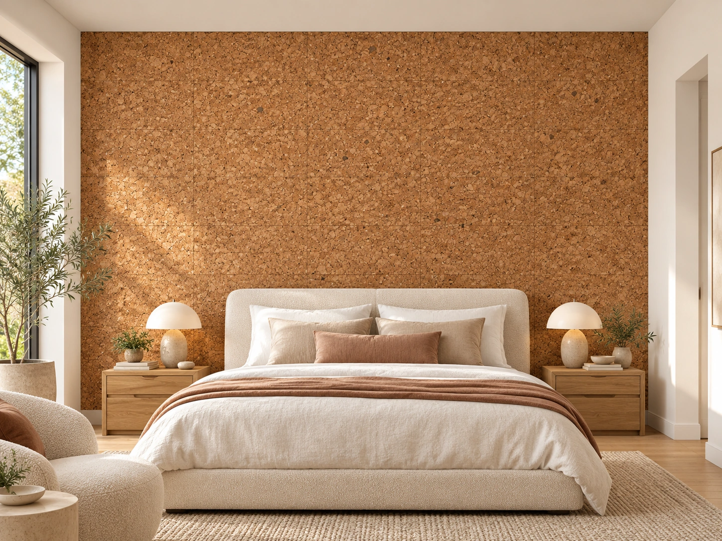 Golden Beach — 8mm glue-down cork tile (floor & wall)