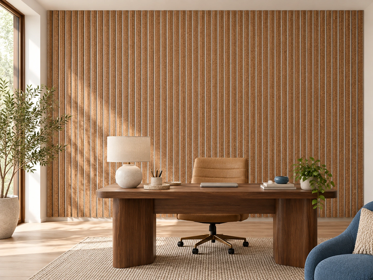 Slat White Natural