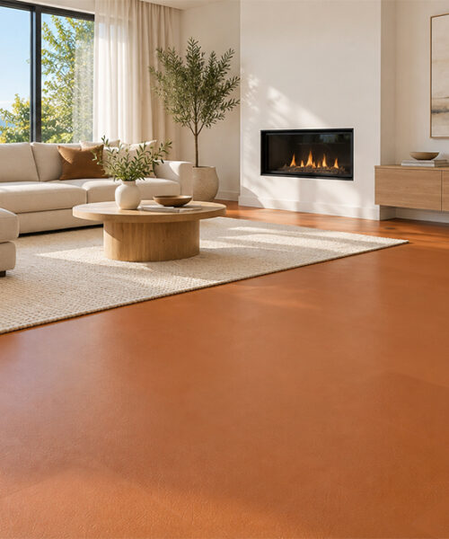 Cognac – 3/8” (9.5mm) – Swiss Leather Flooring (LCog10.5) Cognac – 9.5mm (3/8″) (Flooring) - Image 4