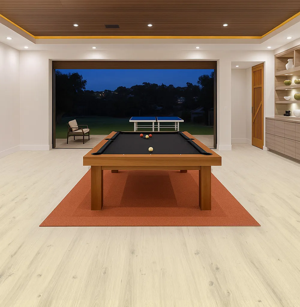 Swiss Como White Oak Design Cork Flooring in a children’s playroom—eco-friendly, comfortable, and safe for kids to play and learn on.