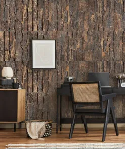 Cork Bark - 63/64” (25mm) - 3D Acoustic Cork Wall Panels (WCB25) - 3D Cork Wall and Ceiling Panels with MDF flooring de...