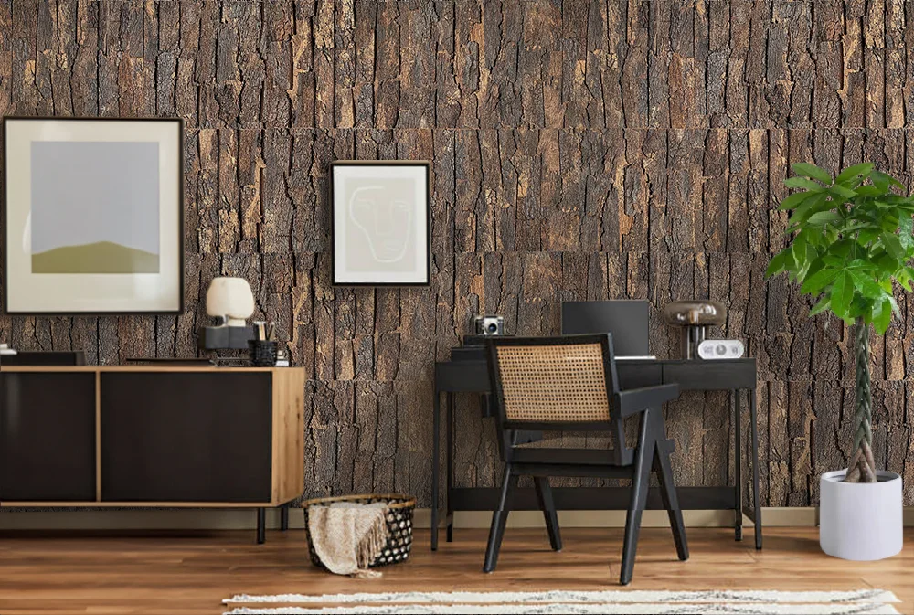 Cork Bark - 63/64" (25mm) - 3D Acoustic Cork Wall Panels (WCB25) Cork Bark - 63/64” (25mm) - 3D Acoustic Cork Wall Panels (WCB25) - 3D Cork Wall and Ceiling Panels with MDF flooring de...