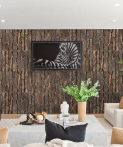 Cork Bark - 63/64” (25mm) - 3D Acoustic Cork Wall Panels (WCB25) - 3D Cork Wall and Ceiling Panels with MDF flooring de...
