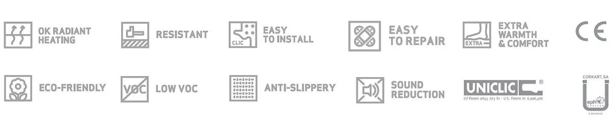 cork flooring soundproofing easy to install anti-slip ok radiant heating ok pvc free resistant easy to install