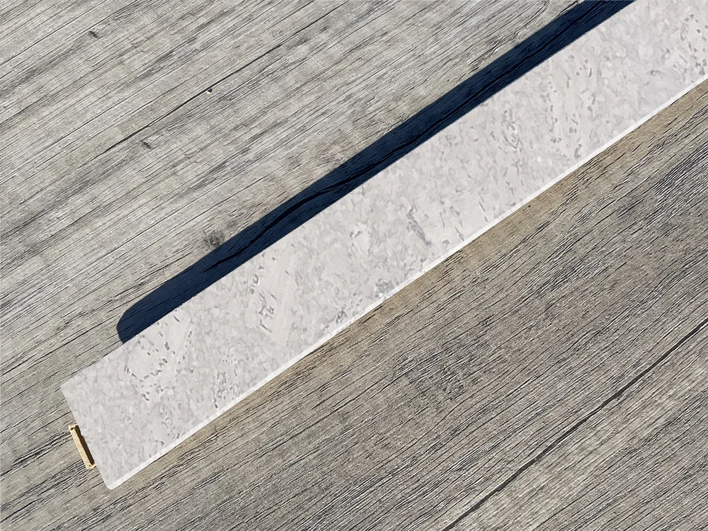 Creme Royale Marble – 1/2 Inch (12mm) – Cork Floating T-Molding (900mm Long) (TCR12) (Special Order) Salami – 1/2 Inch (12mm) – Cork Floating T-Molding (900mm Long) (TSal12) (Special Order) - Transition flooring detail ...