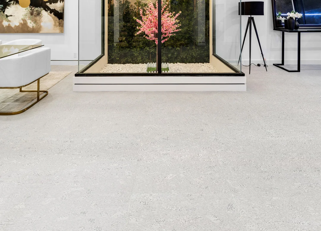 Creme Royale Marble - 1/2" (12mm) - Cork Floating (FCR12) - Natural Cork Floating flooring product image