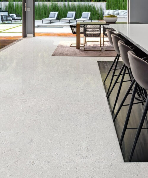 Creme Royale Marble - 1/2" (12mm) - Cork Floating (FCR12) - Natural Cork Floating flooring detail view