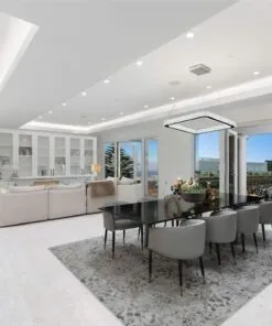 creme royal marble white luxury modern living room whith cork floor