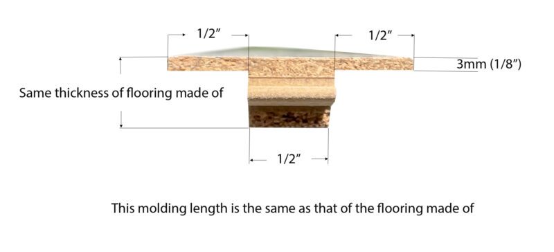 custom made cork flooring molding dimension