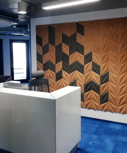 Diamond Black - 1 3/16" (30mm) – 3D Acoustic Cork Wall Panels (WDiBk30) Diamond Black – 1 – 30mm (1 3/16″) (3D Panel) - Image 2