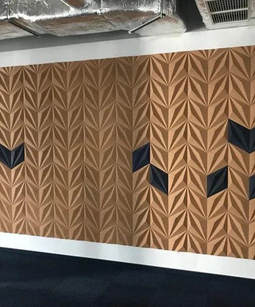 Diamond Black - 1 3/16" (30mm) – 3D Acoustic Cork Wall Panels (WDiBk30) Diamond Black – 1 – 30mm (1 3/16″) (3D Panel) - Image 3