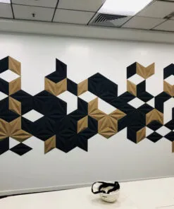 Diamond Black - 1 3/16" (30mm) – 3D Acoustic Cork Wall Panels (WDiBk30) Diamond Black – 1 – 30mm (1 3/16″) (3D Panel) - Image 6