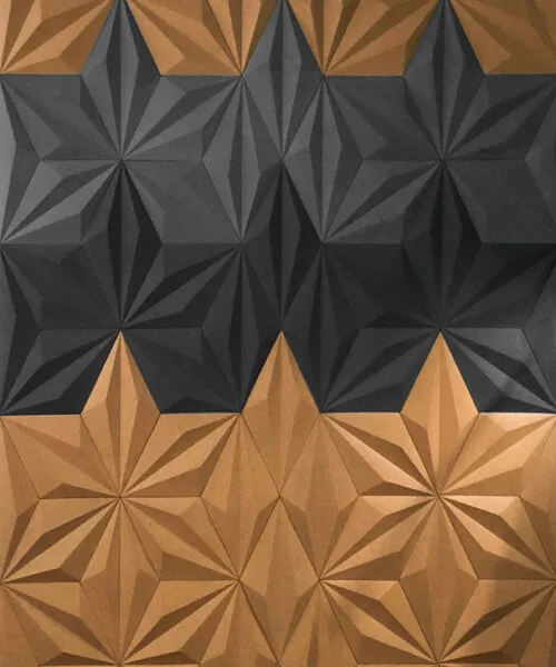 Diamond Black - 1 3/16" (30mm) – 3D Acoustic Cork Wall Panels (WDiBk30) Diamond Black – 1 – 30mm (1 3/16″) (3D Panel) - Image 7