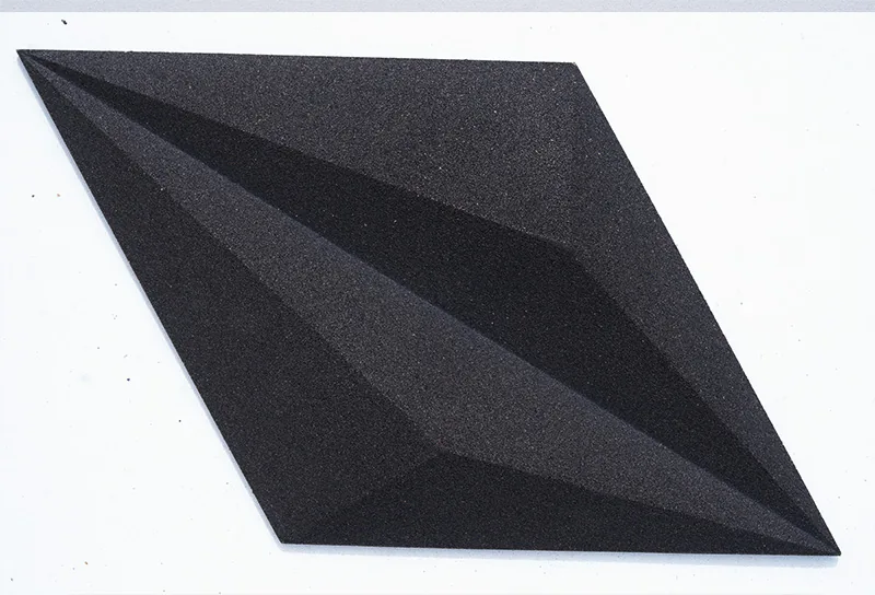 Diamond Black - 1 3/16" (30mm) – 3D Acoustic Cork Wall Panels (WDiBk30) Diamond Black - 1 3/16" (30mm) – 3D Acoustic Cork Wall Panels
