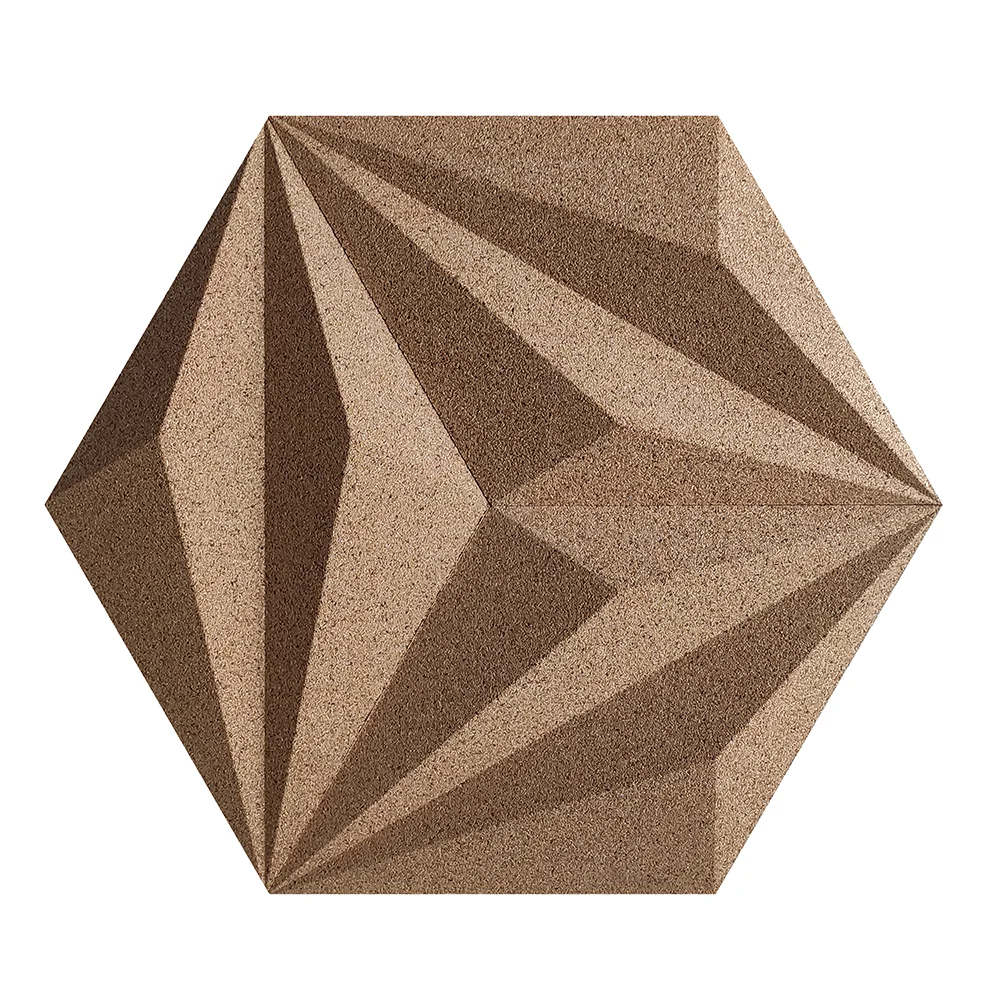 Diamond Natural - 1 3/16" (30mm) – 3D Acoustic Cork Wall Panels (WDiN30) Diamond Natural – 1 – 30mm (1 3/16″) (3D Panel) - Image 5