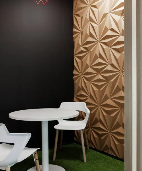 Diamond Natural - 1 3/16" (30mm) – 3D Acoustic Cork Wall Panels (WDiN30) Diamond Natural – 1 – 30mm (1 3/16″) (3D Panel) - Image 2