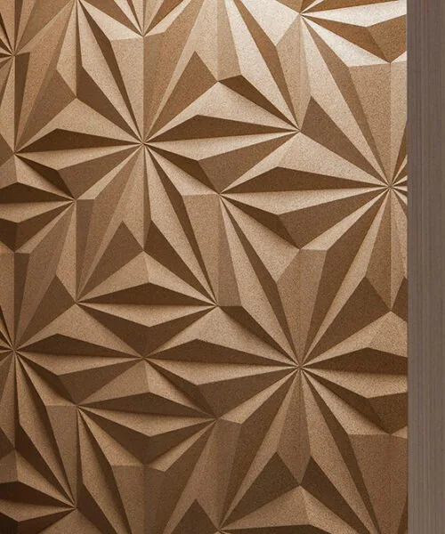 Diamond Natural - 1 3/16" (30mm) – 3D Acoustic Cork Wall Panels (WDiN30) Diamond Natural – 1 – 30mm (1 3/16″) (3D Panel) - Image 7