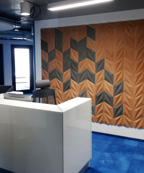 Diamond Natural - 1 3/16" (30mm) – 3D Acoustic Cork Wall Panels (WDiN30) Diamond Natural – 1 – 30mm (1 3/16″) (3D Panel) - Image 9
