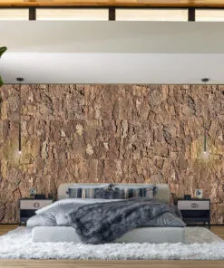 EarthHue - 1 3/16" (30mm) - Acoustic Cork Wall Panels (WEthHu30) Ecoclay - 28mm - Cork Wall Panels (WEC28) - 3D Cork Wall and Ceiling Panels with MDF flooring detail view