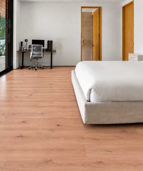 Honey Oak - 3/8" (9.5mm) - Forna Natural Composite Flooring with Waterproof Hydrowood Core (NHonO9.5) Honey Oak – 9.5mm (3/8″) (Natural Composite Flooring) - Image 3