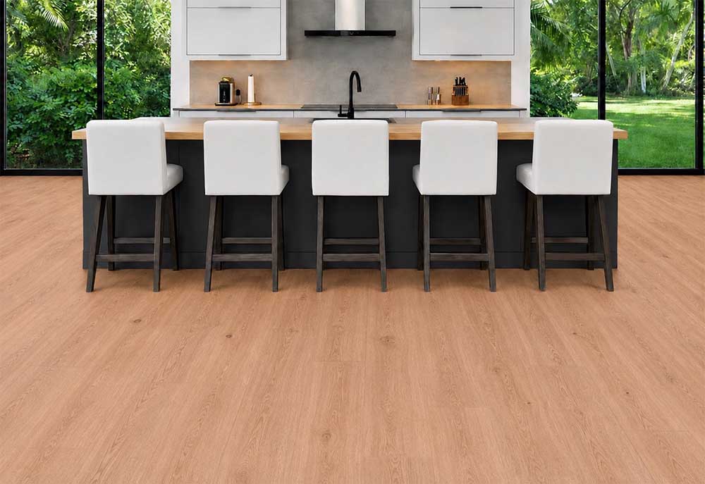 Honey Oak - 3/8" (9.5mm) - Forna Natural Composite Flooring with Waterproof Hydrowood Core (NHonO9.5) Honey Oak – 9.5mm (3/8″) (Natural Composite Flooring) - Image 7